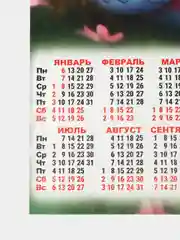 Зелёный хаки календарь, Символ года, Листовой календарь, А3, 2025 год