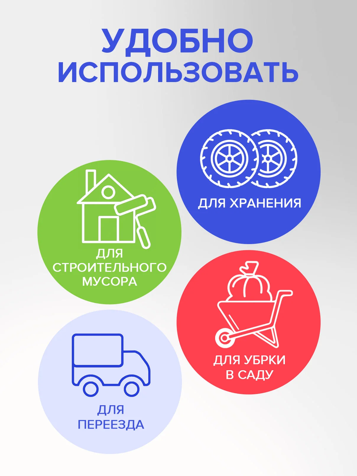 Мешки (пакеты) для мусора 120 л, 10 шт, мусорный пакет, прчные, для переезда Lomberta