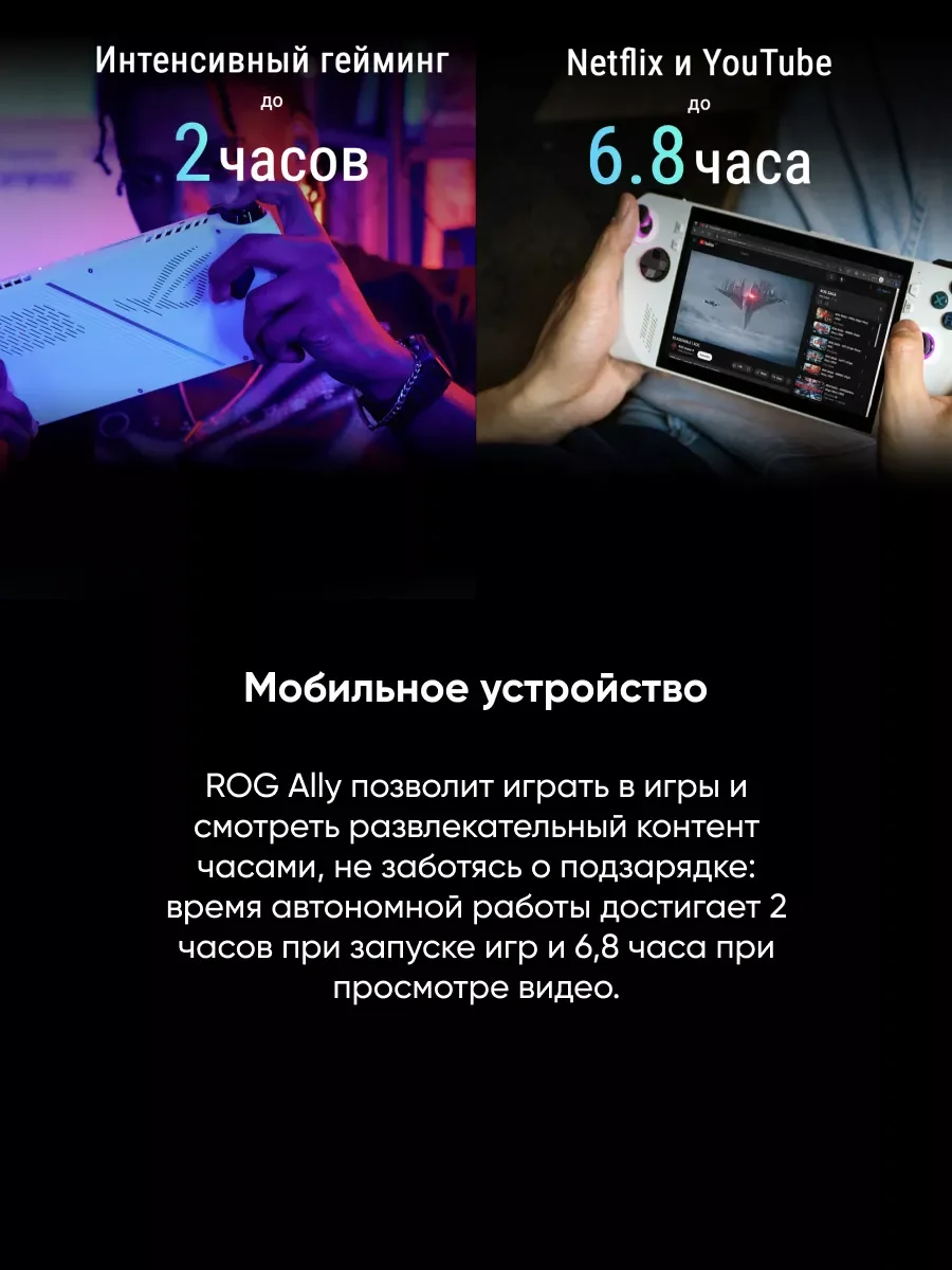 Белый игровая консоль Asus ROG Ally Z1 Extreme 512 Gb (RC71L-NH001W)