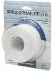 Белый лента бордюрная герметик 40 мм в упаковке 3,35 м белая (блистер)