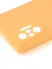 Оранжевый чехол для Xiaomi Redmi Note 10 Pro силиконовый ROSCO матовый тонкий с защитой камер бортик