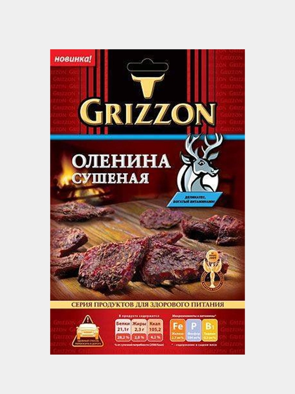 Оленина сушеная "GRIZZON" 36г