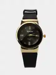 Черный женские наручные часы на силиконовом ремешке