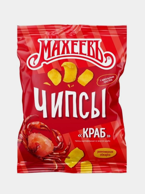Чипсы Махеевъ краб ХБИ 80г