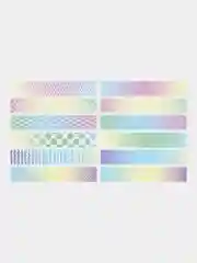 Закладки для книг МАГНИТНЫЕ, "GRADIENT", набор 12 шт., 60x20 мм, BRAUBERG, 113170