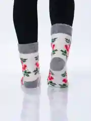 Розовый носки женские, теплые, шерстяные, вязаные, зимние, термоноски, подарок на новый год