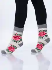 Розовый носки женские, теплые, шерстяные, вязаные, зимние, термоноски, подарок на новый год