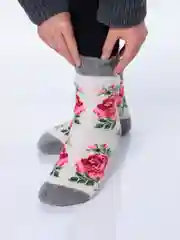 Розовый носки женские, теплые, шерстяные, вязаные, зимние, термоноски, подарок на новый год