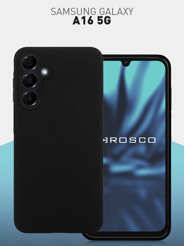 Чехол для Samsung Galaxy A16 силиконовый ROSCO матовый тонкий с бортиком защитой камер