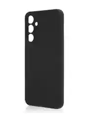 Черный чехол для Samsung Galaxy A16 силиконовый ROSCO матовый тонкий с бортиком защитой камер