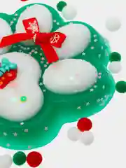 Зеленый большая сквиш жмялка/ Гигантская лапка антистресс / Новогодняя лапка