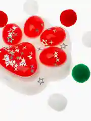 Красный игрушка-антистресс, сквиш Кошачья лапка / Сквиш Капибара / Новогодняя Лапка жмялка
