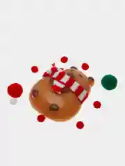 Светло-коричневый игрушка-антистресс, сквиш Кошачья лапка / Сквиш Капибара / Новогодняя Лапка жмялка