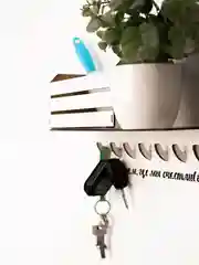 Молочный ключница настенная деревянная, полка для ключей