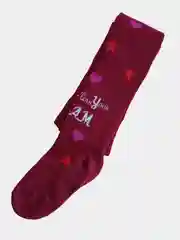 Тёмно-бордовый колготки махровые детские, термоколготки для детей