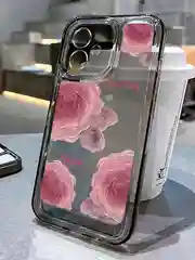 Тёмно-розовый чехол для iPhone XR, 11, 12, 13, 15 Pro Max на айфон, прозрачный, с цветами