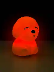 Ночник силиконовый  "Собачка", USB, аккумулятор 1200 мАч, 3000К, RGB, 7 цветов