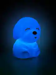 Ночник силиконовый  "Собачка", USB, аккумулятор 1200 мАч, 3000К, RGB, 7 цветов