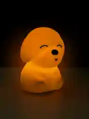 Ночник силиконовый  "Собачка", USB, аккумулятор 1200 мАч, 3000К, RGB, 7 цветов