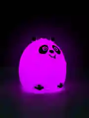 Ночник силиконовый "Панда", USB, аккумулятор 1200 мАч, 3000К, RGB, 7 цветов, с ДУ