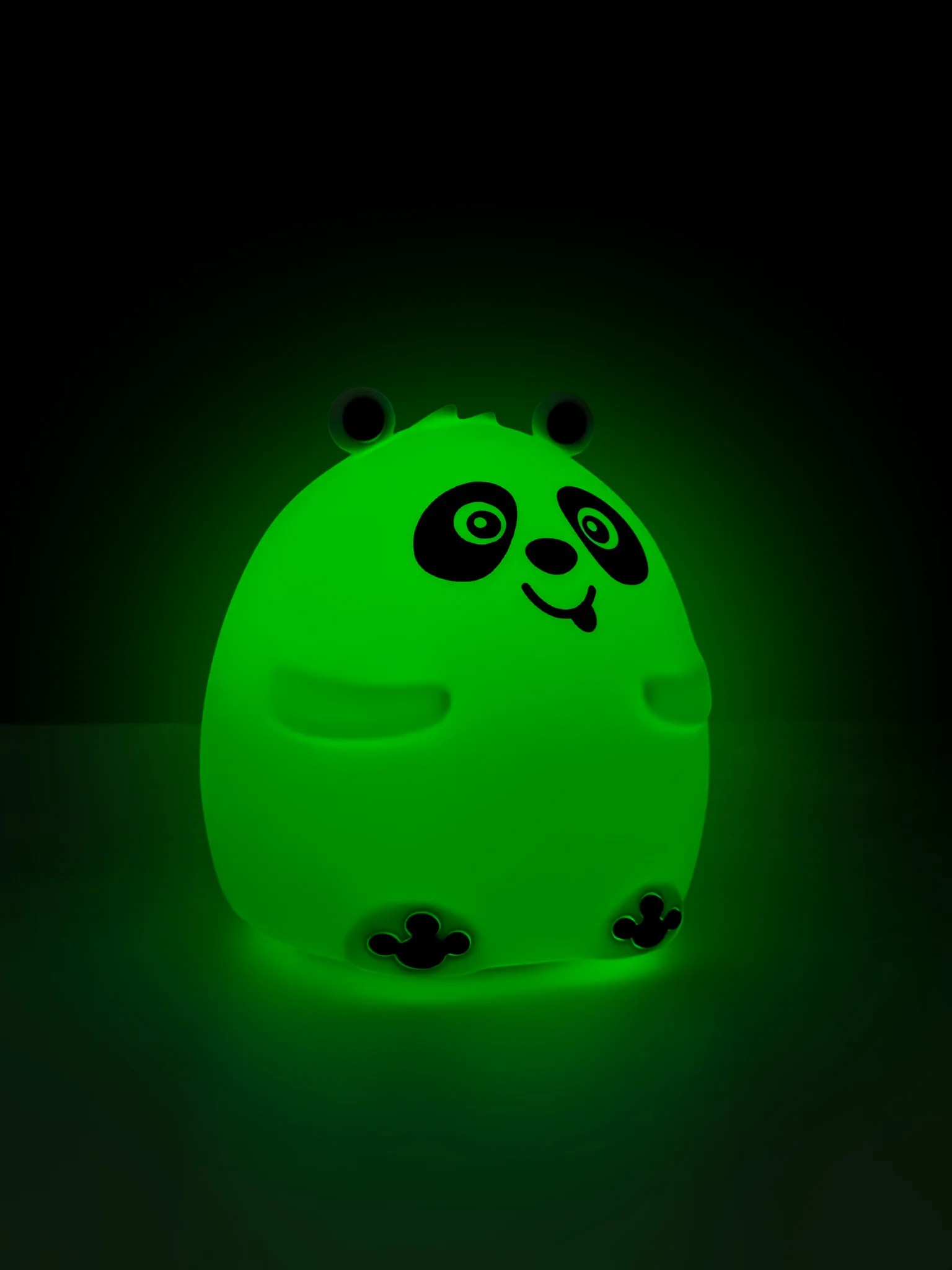 Ночник силиконовый "Панда", USB, аккумулятор 1200 мАч, 3000К, RGB, 7 цветов, с ДУ