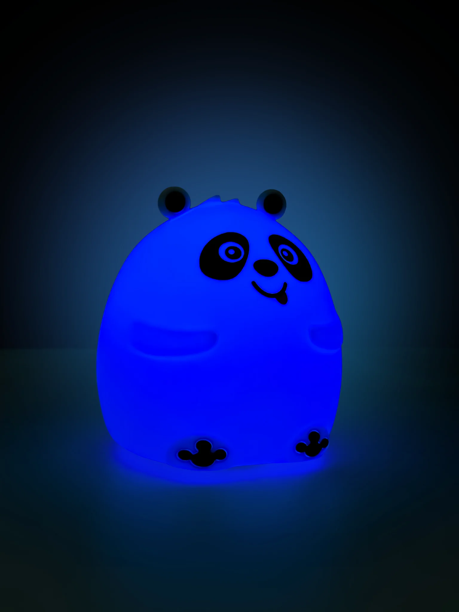 Ночник силиконовый "Панда", USB, аккумулятор 1200 мАч, 3000К, RGB, 7 цветов, с ДУ