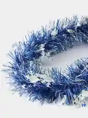 Лазурный мишура новогодняя 2,5 м, диаметр 10 см