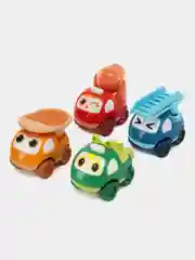Бежевый набор игрушечных машинок, 4 штуки, машинки, игрушки для малышей