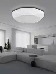 Светильник светодиодный, люстра "Кристалл", LED, с ДУ, 60 Вт, 385*100, основание 350 мм