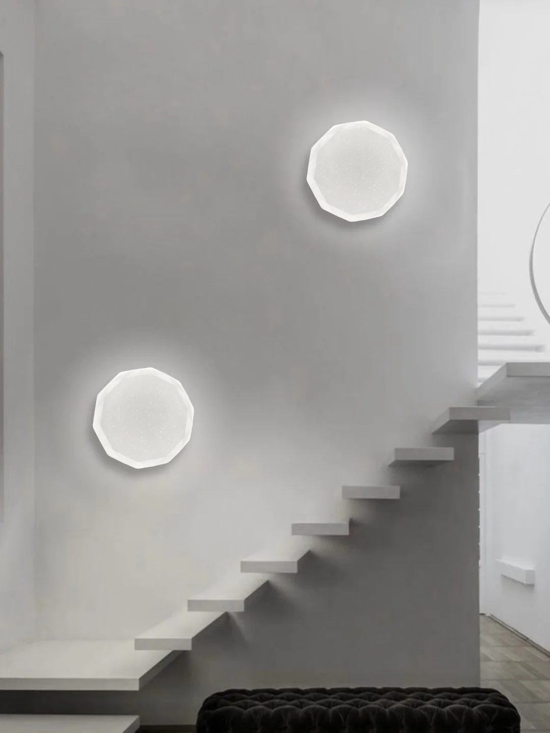 Светильник светодиодный, люстра "Кристалл", LED, с ДУ, 60 Вт, 385*100, основание 350 мм