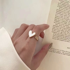 Кольцо сердце безразмерное