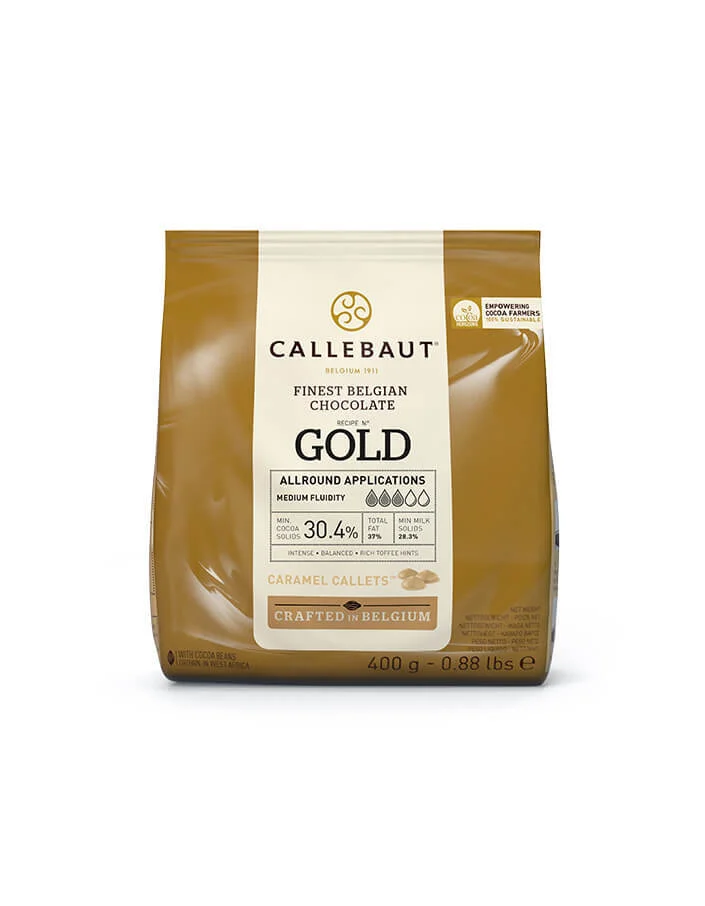 Бельгийский карамельный шоколад Callebaut Gold, 0,4 кг
