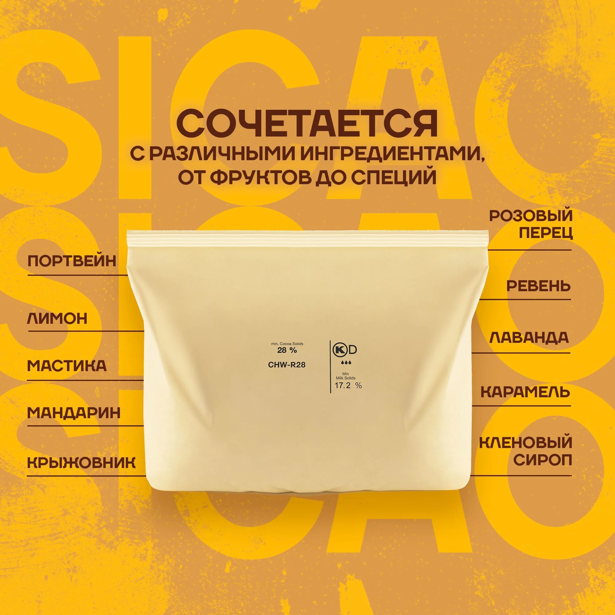 Бельгийский белый шоколад кондитерский Sicao R28 (Сикао), 2,5 кг