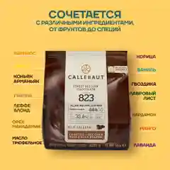 Бельгийский молочный шоколад Callebaut №823 33,6%
