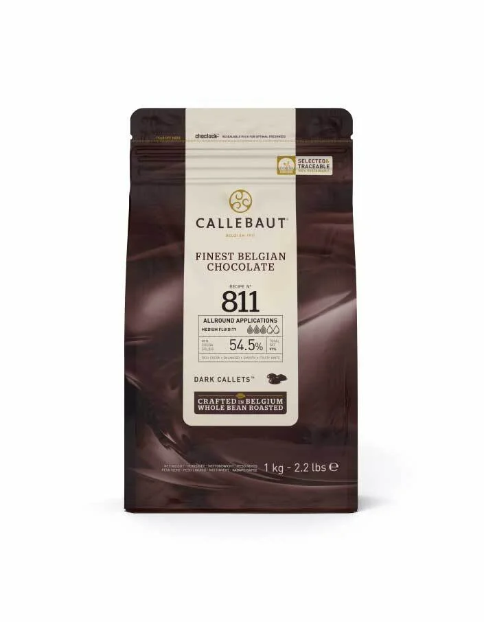 Бельгийский темный шоколад Callebaut №811 54,5%