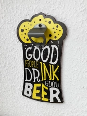 Пивная открывашка "Good people drink good beer", 14 х 24 см