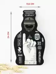 Пивная открывашка "Sсhwarz beer", 13,5 х 24 см