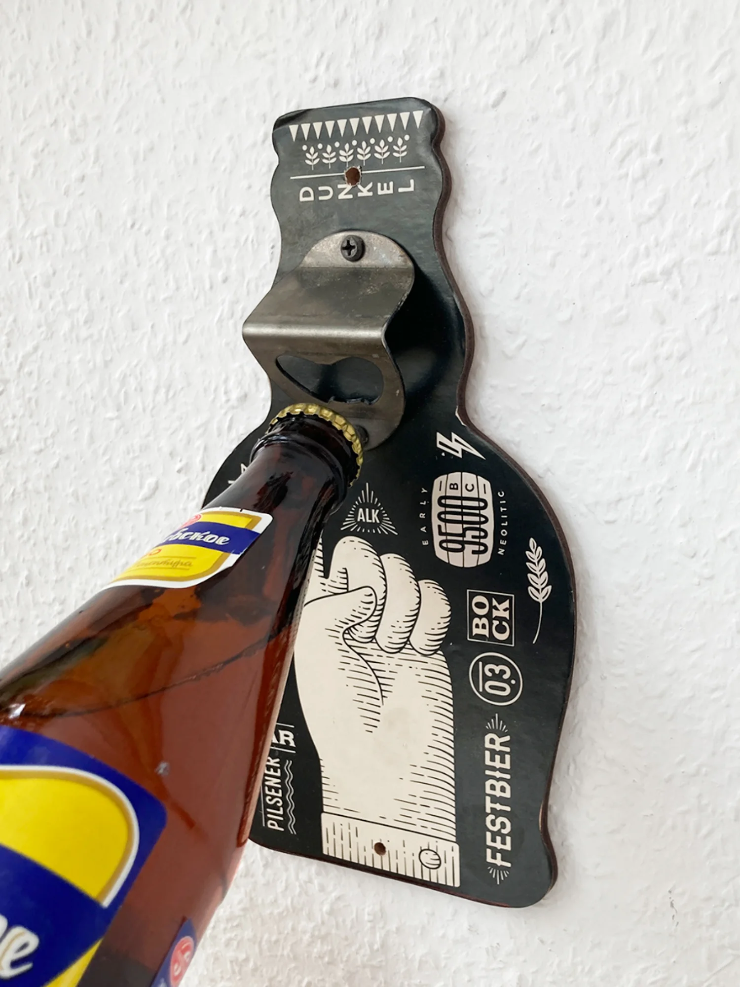 Пивная открывашка "Sсhwarz beer", 13,5 х 24 см