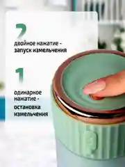 Мятный блендер портативный, измельчитель для смузи, беспроводной
