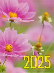 Бежевый меланж календарь листовой, 2025 год, А4