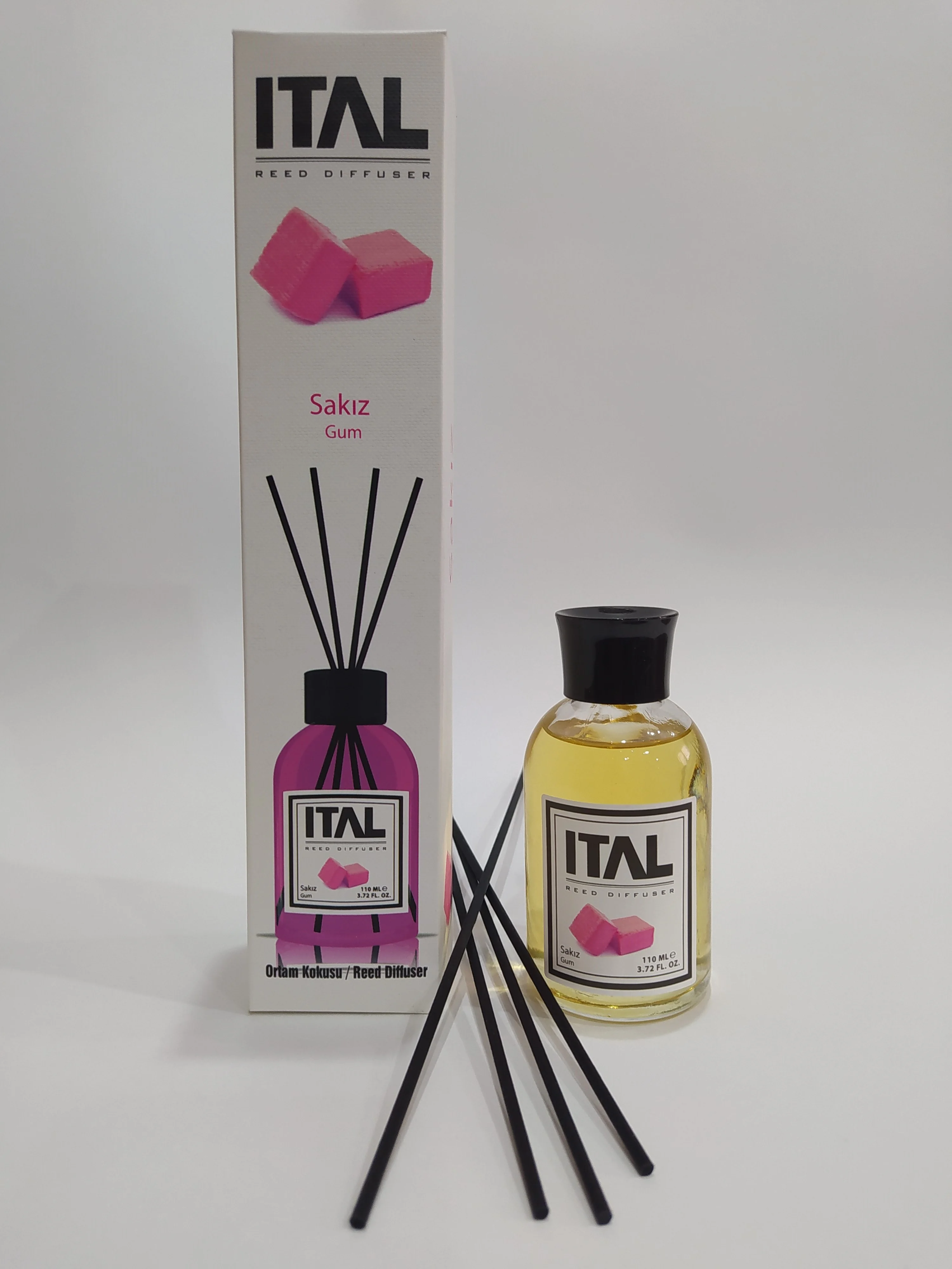 Парфюмированный ароматический диффузор с палочками ITAL(ИТАЛ), 110 мл
