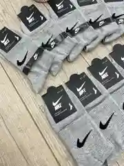 Носки мужские найк (NIKE) серые, 41-47, 4 пары в упаковке