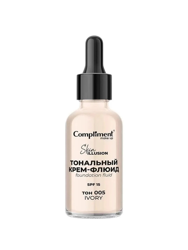 Compliment Тональный крем-флюид тон 005 – Слоновая кость, 30мл