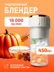 Блендер портативный, измельчитель для смузи, беспроводной