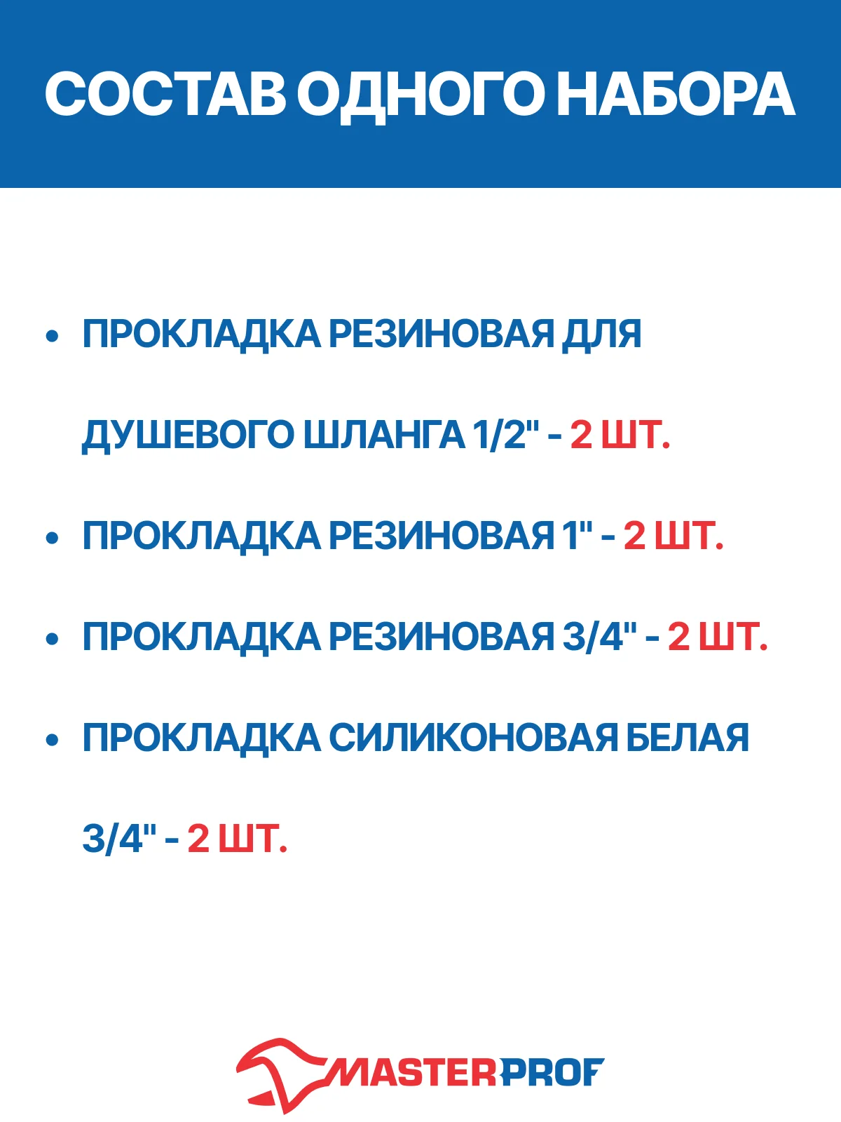 Черный набор прокладок для сантехнических приборов