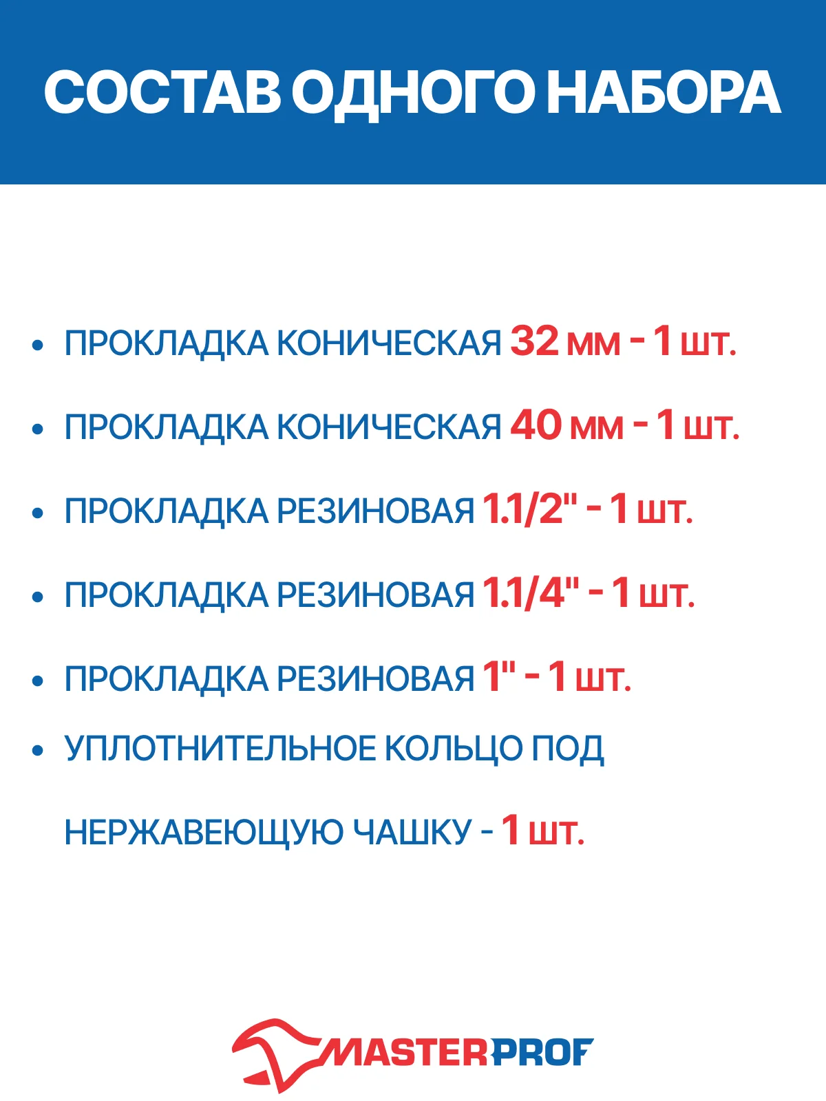 Черный набор ремонтный для сифона универсальный №1