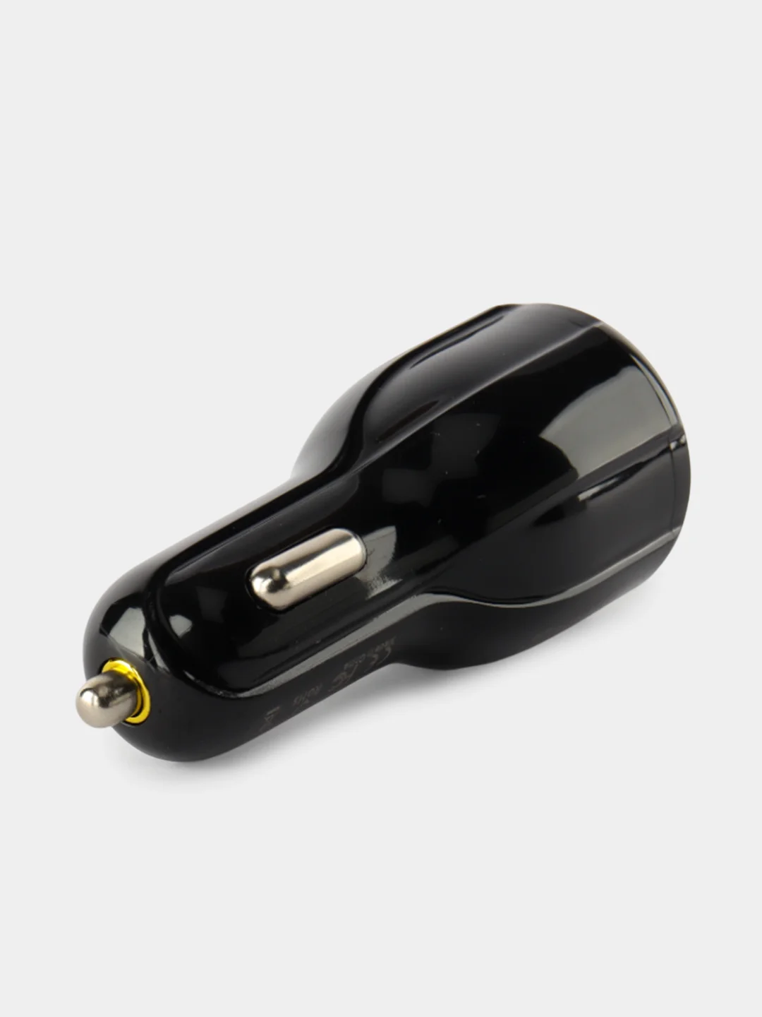 Черный автомобильное зарядное устройство в прикуриватель Type-C + USB, быстрая зарядка, 48В