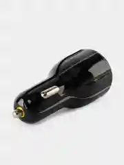 Черный автомобильное зарядное устройство в прикуриватель Type-C + USB, быстрая зарядка, 48В