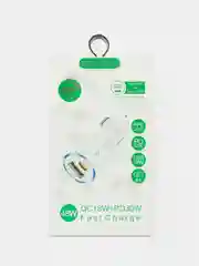 Черный автомобильное зарядное устройство в прикуриватель Type-C + USB, быстрая зарядка, 48В