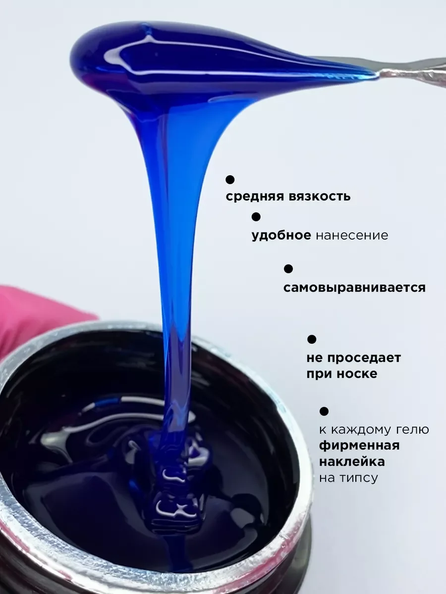 Индиго гель для наращивания и моделирования ногтей Набор